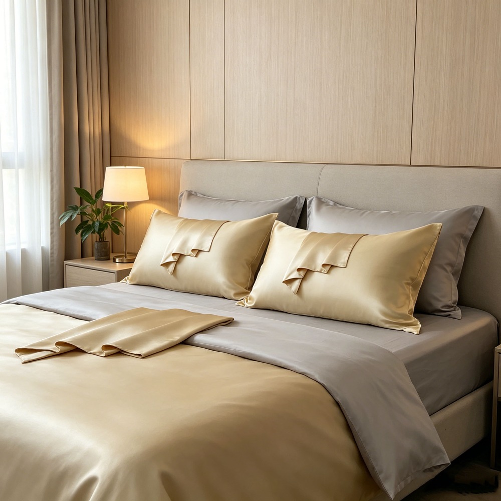 Silk Pillowcase - 22匁マルベリーシルク枕カバー、両面100%ピュアシルク、隠しジッパー付き、髪と肌のためのシルク枕カバー、14サイズ展開、無地