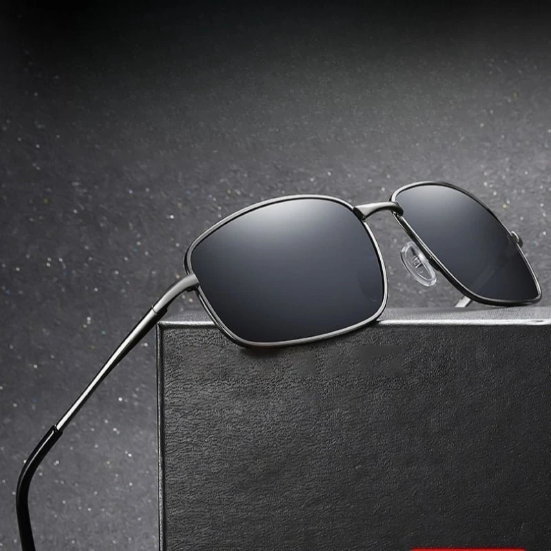 Sunglasses Uv400 - 新登場のメンズ偏光サングラス。夜間運転に最適で、折りたたみ式。眩しさを軽減し、紫外線から目を守る、スタイリッシュなデザインのメンズ用サングラス。