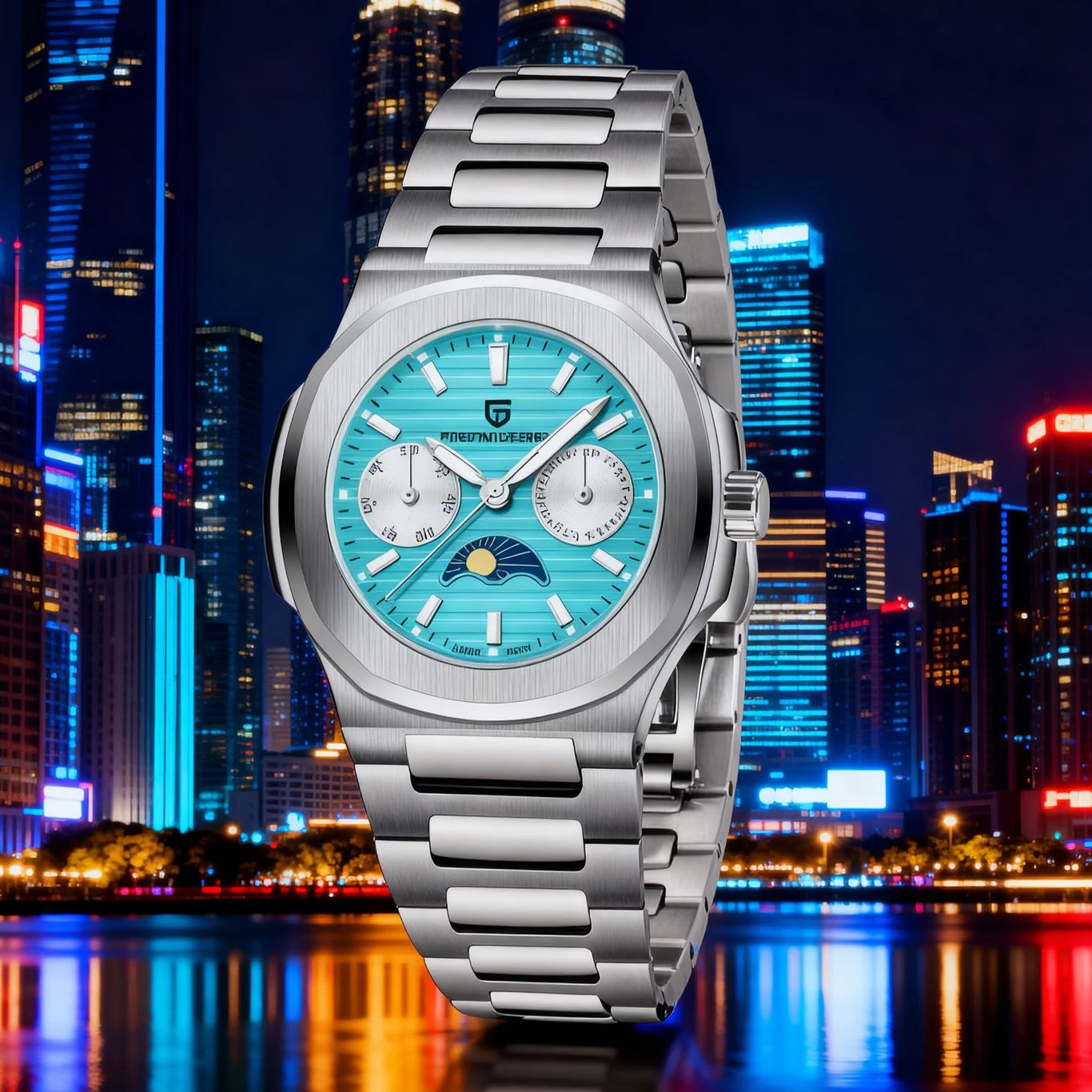 Luxury Watch Men - 2025年新作 パガーニデザイン メンズ腕時計 高級クォーツ時計 メンズ ムーンフェイズ
