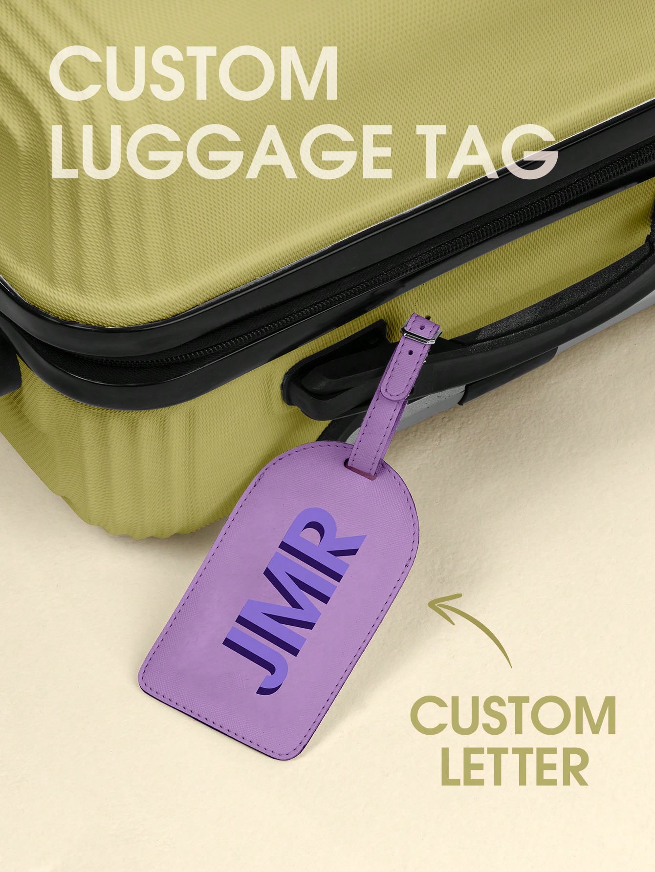 パーソナライズされたイニシャルラゲッジタグ カスタムレターP - Travel Luggage Set のレビューと価格