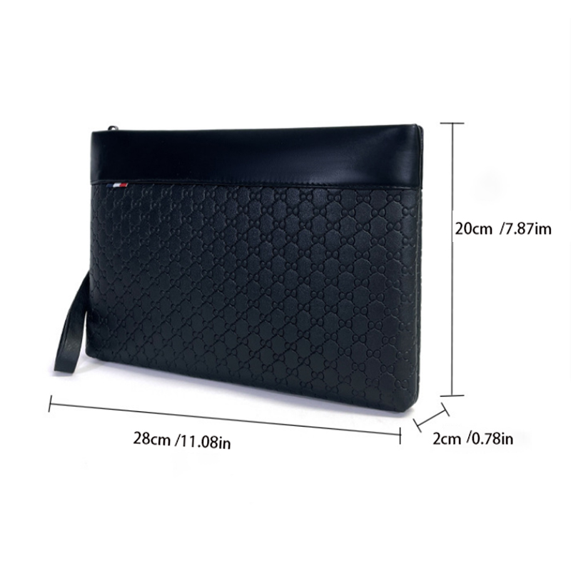 デザイナービジネスバッグレザーメンズクラッチバッグファッショ - Leather Wallet Men のレビューと価格