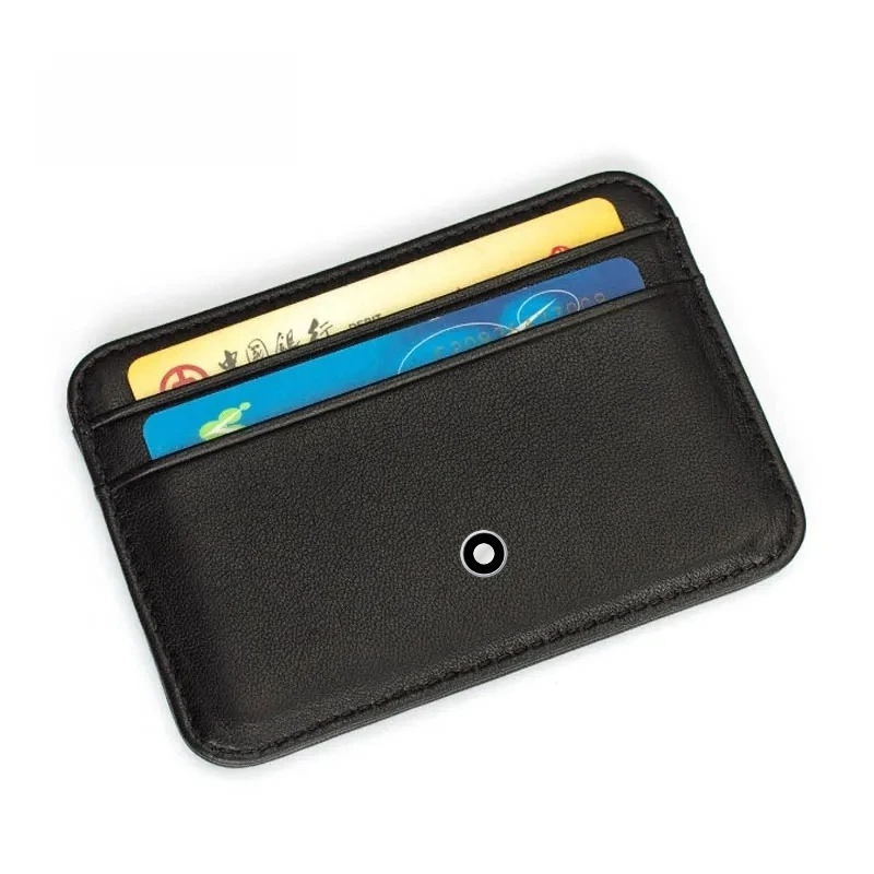 ハイエンド高級ビジネス100%本革メンズ財布男性用薄型ミニI - Leather Wallet Men のレビューと価格