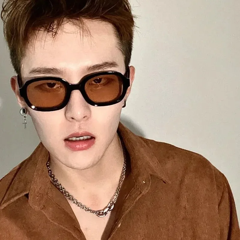 高品質なスクエア型サングラス。男女兼用。ヴィンテージファッシ - Sunglasses Uv400 のレビューと価格
