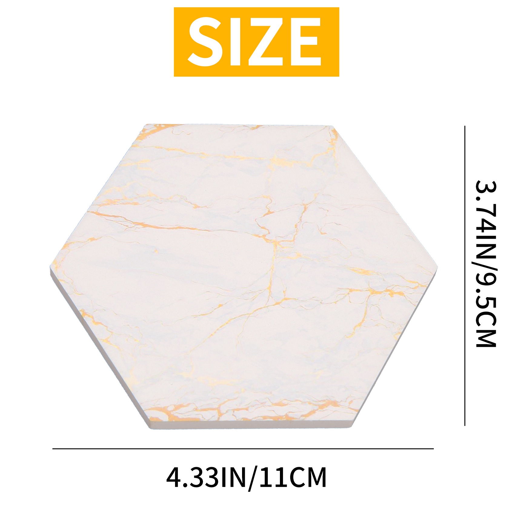 8 PC ドリンク用コースター 吸収性のあるホルダー付き 大 - Marble Coaster Set のレビューと価格