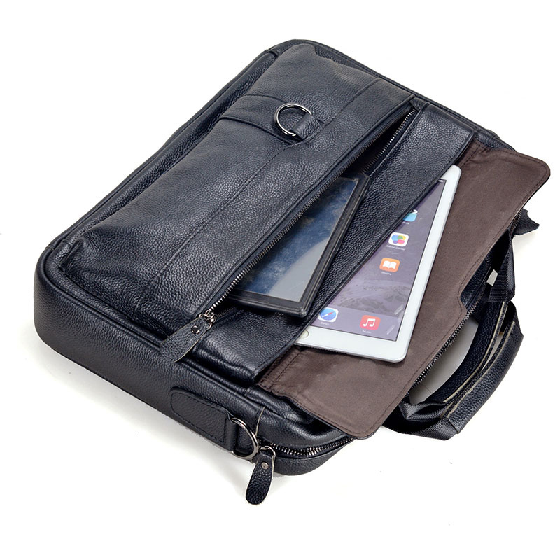 男性用の本革トラベルバッグ,大容量の本革メッセンジャーバッグ - Leather Briefcase のレビューと価格