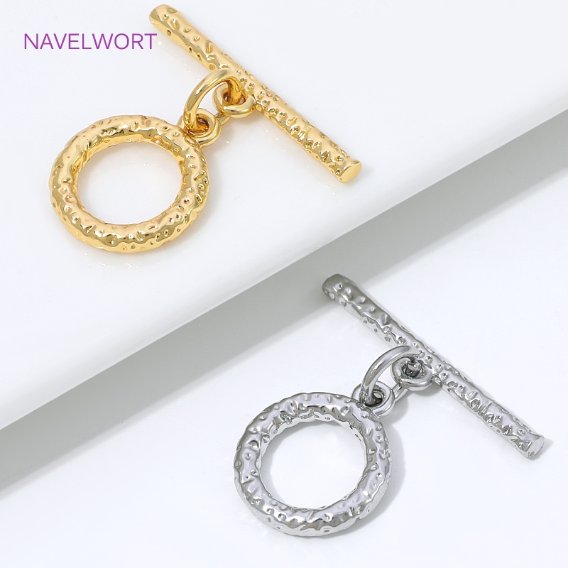真鍮製コネクタークラスプ、ジュエリー製作用、18Kゴールドメ - Gold Plated Jewelry のレビューと価格