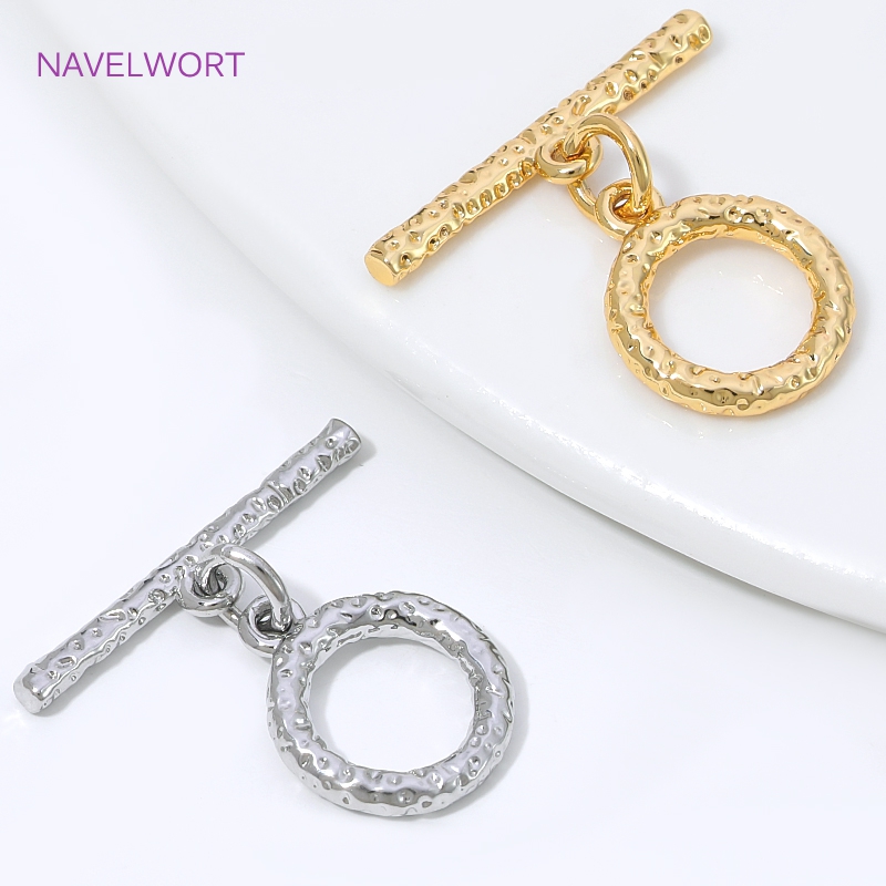 真鍮製コネクタークラスプ、ジュエリー製作用、18Kゴールドメ - Gold Plated Jewelry のレビューと価格