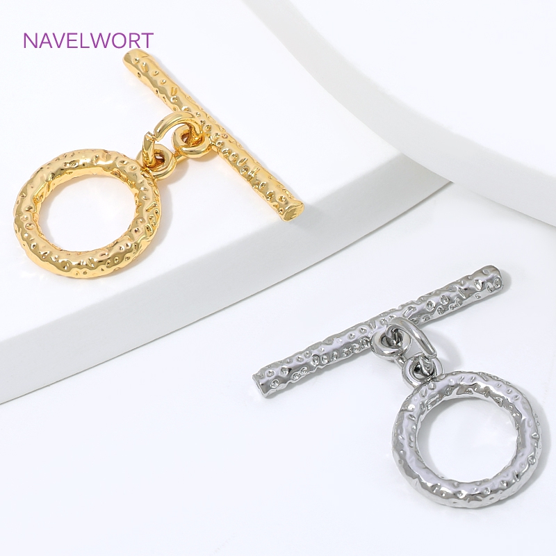真鍮製コネクタークラスプ、ジュエリー製作用、18Kゴールドメ - Gold Plated Jewelry のレビューと価格