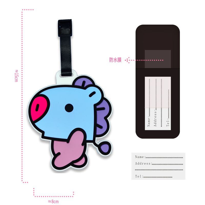 BT21の可愛いキャラクターが描かれたキーチェーン。男女兼用 - Travel Luggage Set のレビューと価格