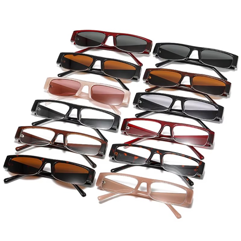 新作、小さめの長方形サングラス。レディース、ヴィンテージ風、 - Sunglasses Uv400 のレビューと価格