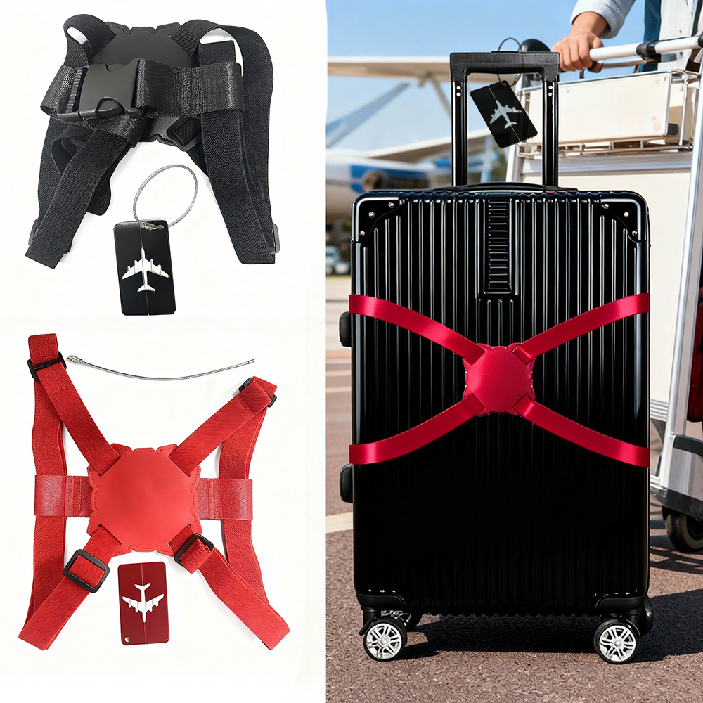 2個/セットの屋外旅行用荷物タグと荷物ストラップの組み合わせ - Travel Luggage Set のレビューと価格