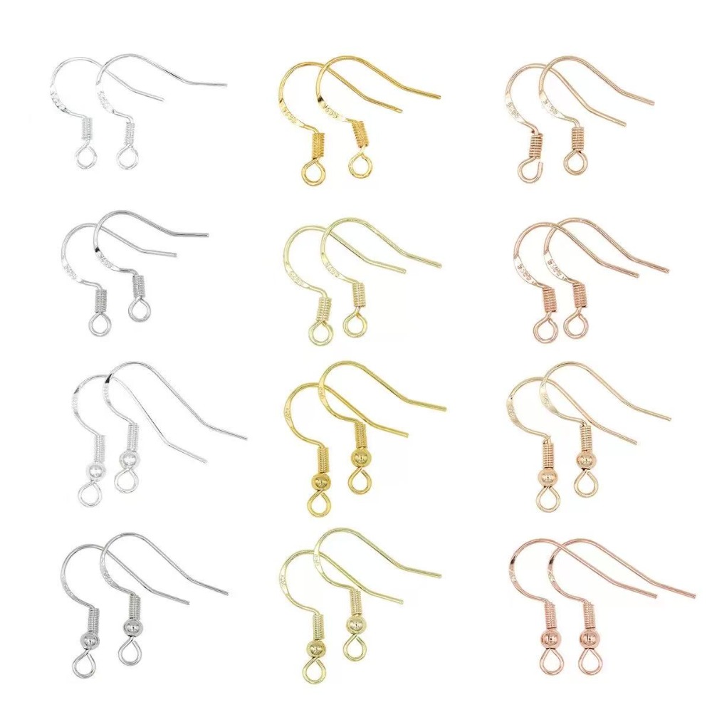 金メッキイヤリングフック 100個入り イヤーワイヤーバック - Gold Plated Jewelry のレビューと価格