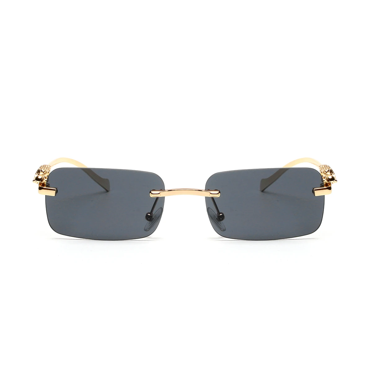 フレームレスサングラス UV400 ファッション スクエア型 - Designer Sunglasses のレビューと価格