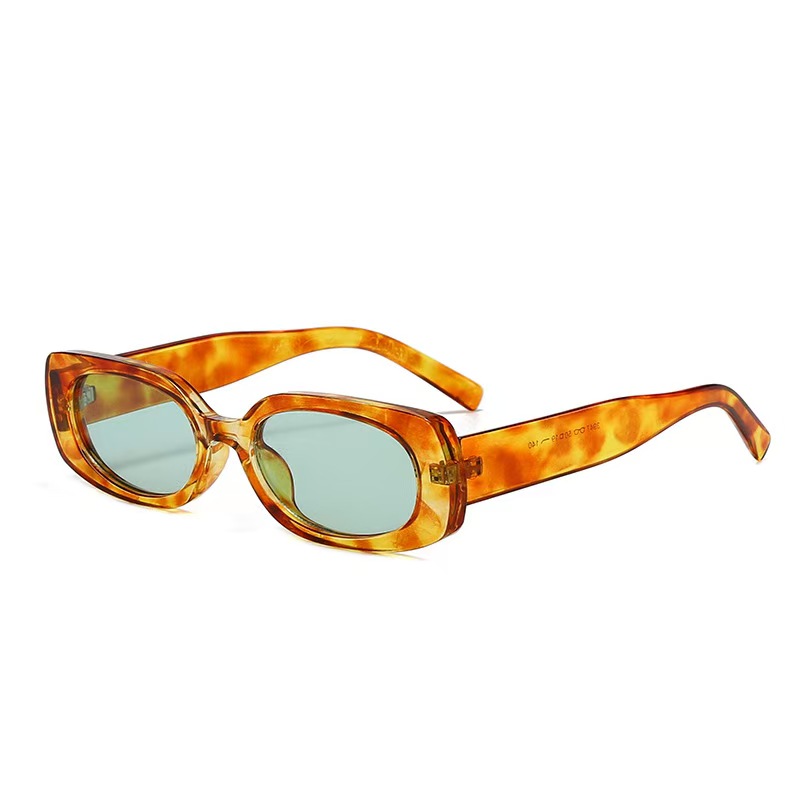 1 個ライト高級長方形サングラスミニマリストデザインエレガン - Sunglasses Uv400 のレビューと価格