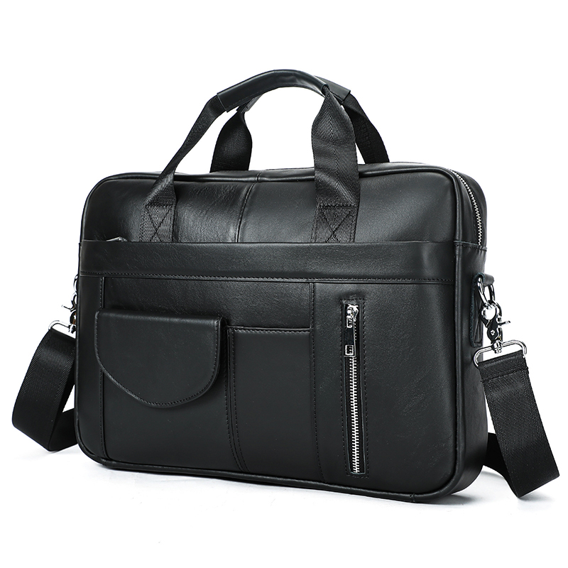 ヴィンテージ本革ブリーフケーストップレイヤー牛革大型メンズレ - Leather Briefcase のレビューと価格