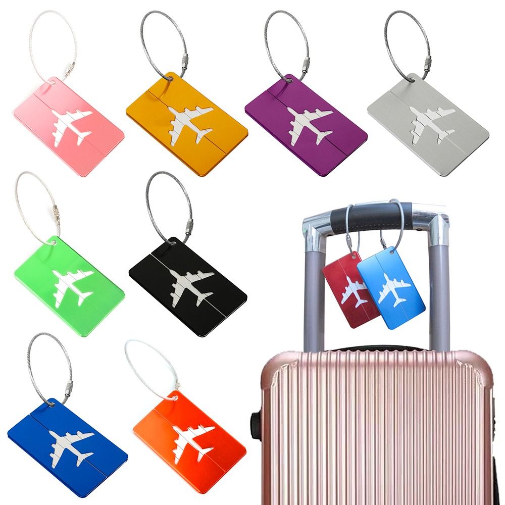 トラベルバッグ用の再利用可能なアルミニウム製ラゲッジタグ,収 - Travel Luggage Set のレビューと価格
