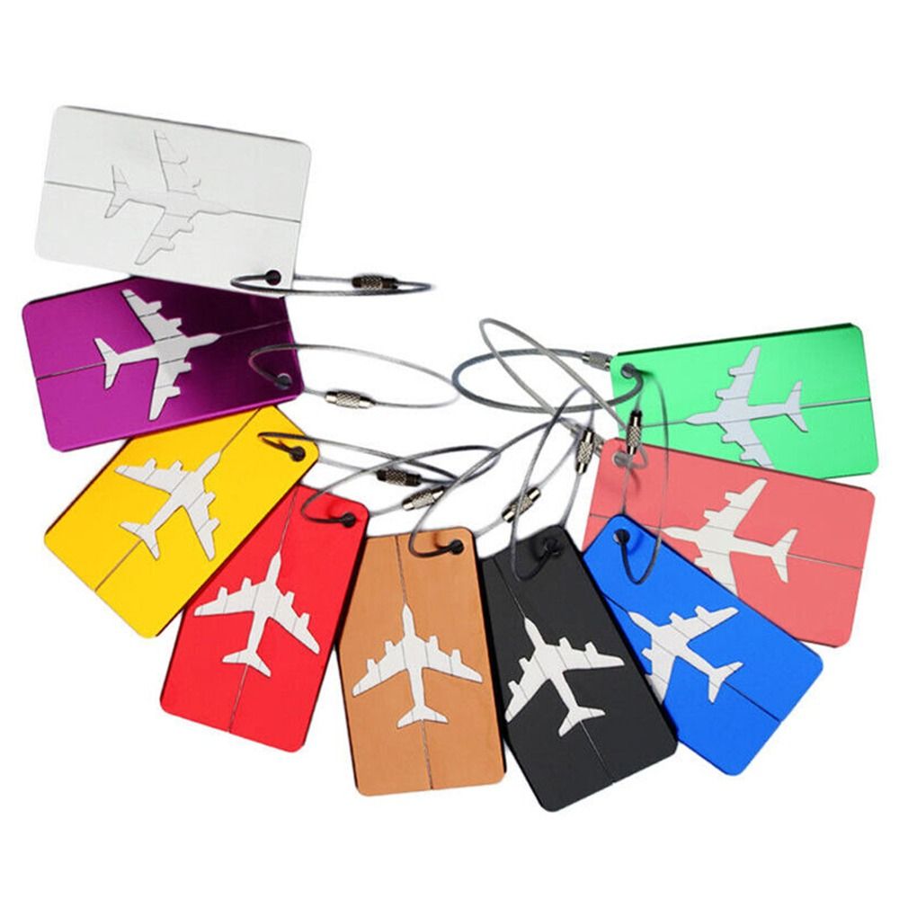 トラベルバッグ用の再利用可能なアルミニウム製ラゲッジタグ,収 - Travel Luggage Set のレビューと価格
