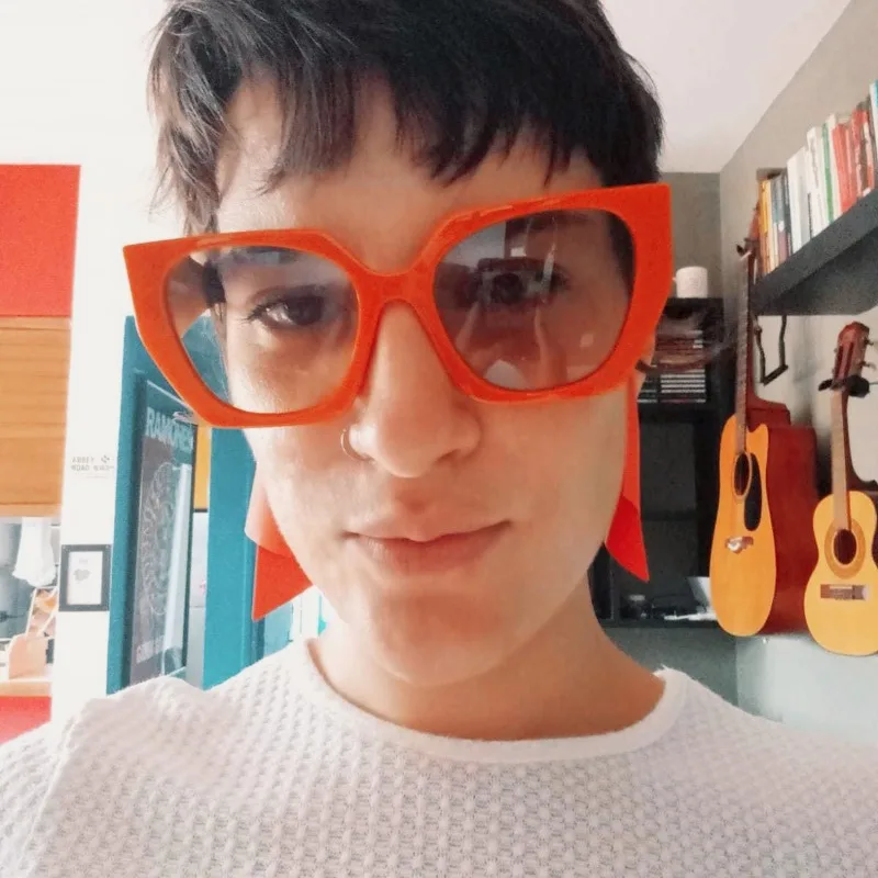新作オーバーサイズスクエア型サングラス。レトロなデザインで、 - Sunglasses Uv400 のレビューと価格