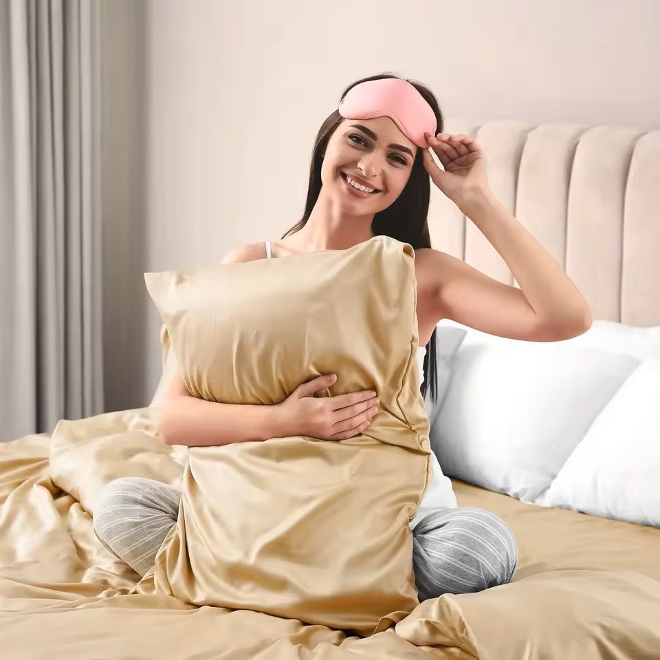 1枚入りサテン枕カバー、髪に優しいシルクのような肌触り、滑ら - Silk Pillowcase のレビューと価格