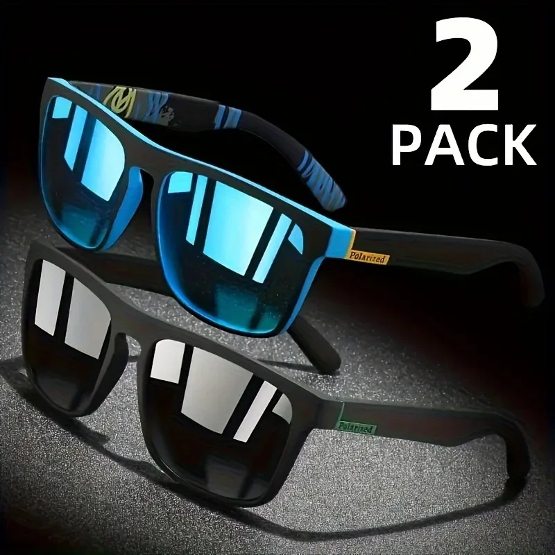 1/2個入り スクエア型スポーツサングラス、眩しさ防止、夏の - Sunglasses Uv400 のレビューと価格