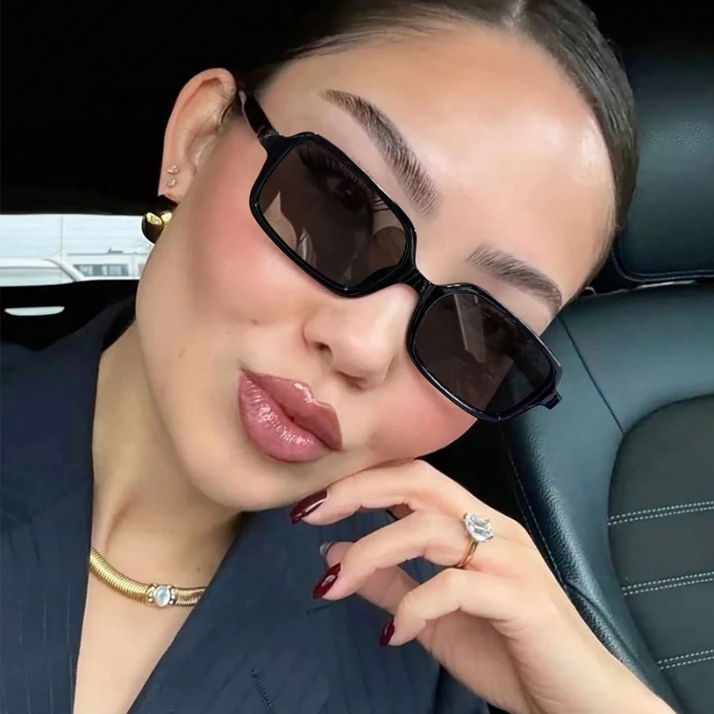新しいセクシーな小型長方形サングラス ファッション レディー - Designer Sunglasses のレビューと価格