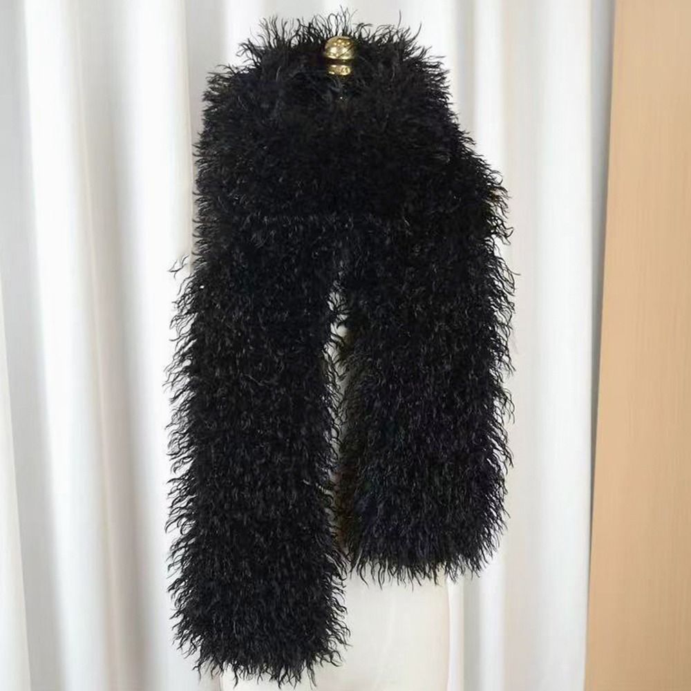 180CM 模造ウールスカーフ両面フルスキンフェイクシープフ - Cashmere Scarf のレビューと価格