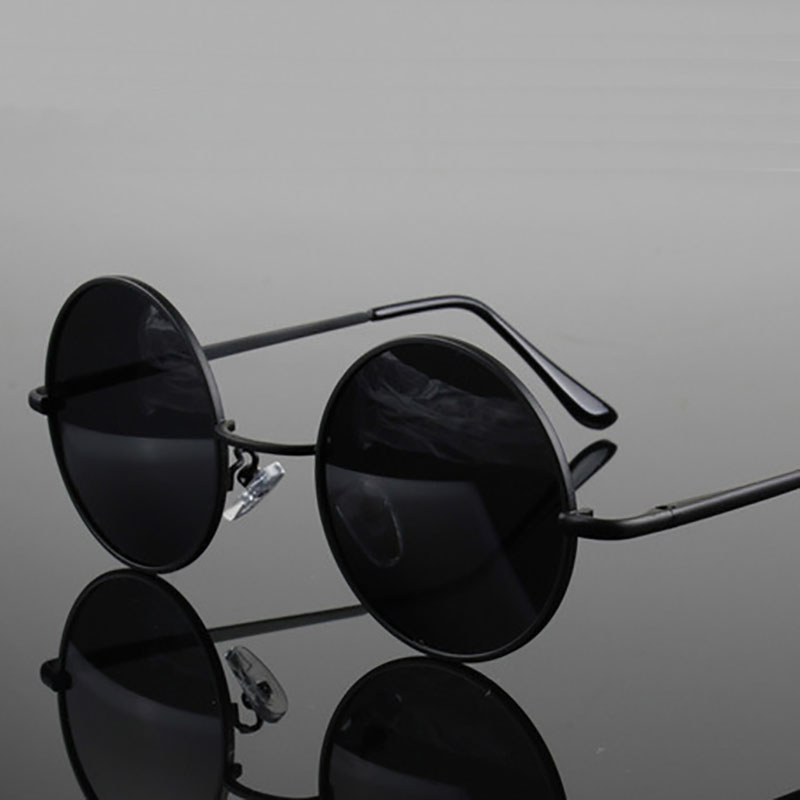 レトロヴィンテージラウンドサングラス男性ブランドデザイナーサ - Sunglasses Uv400 のレビューと価格