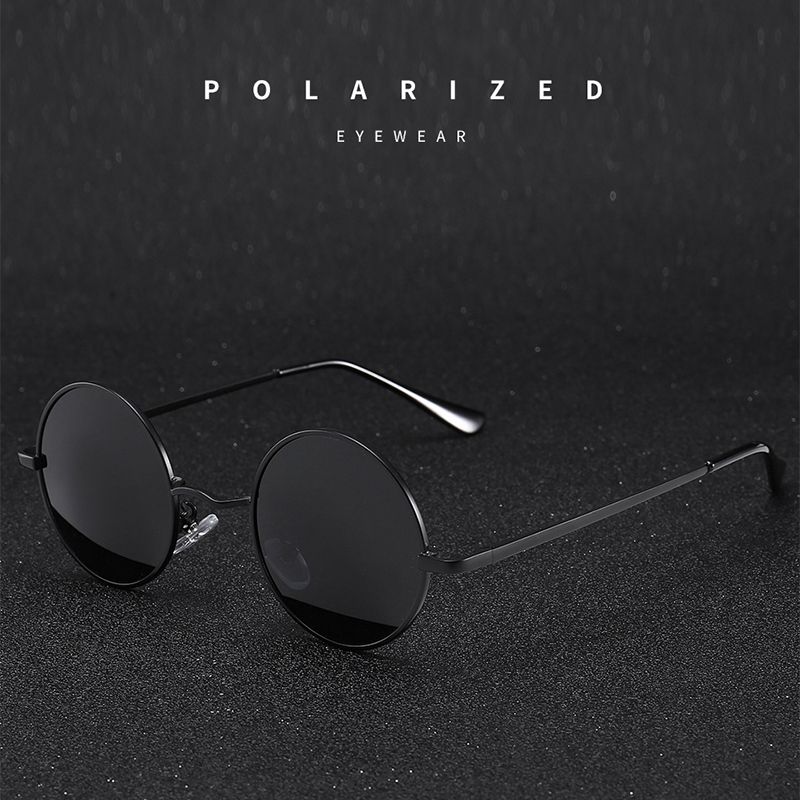 レトロヴィンテージラウンドサングラス男性ブランドデザイナーサ - Sunglasses Uv400 のレビューと価格
