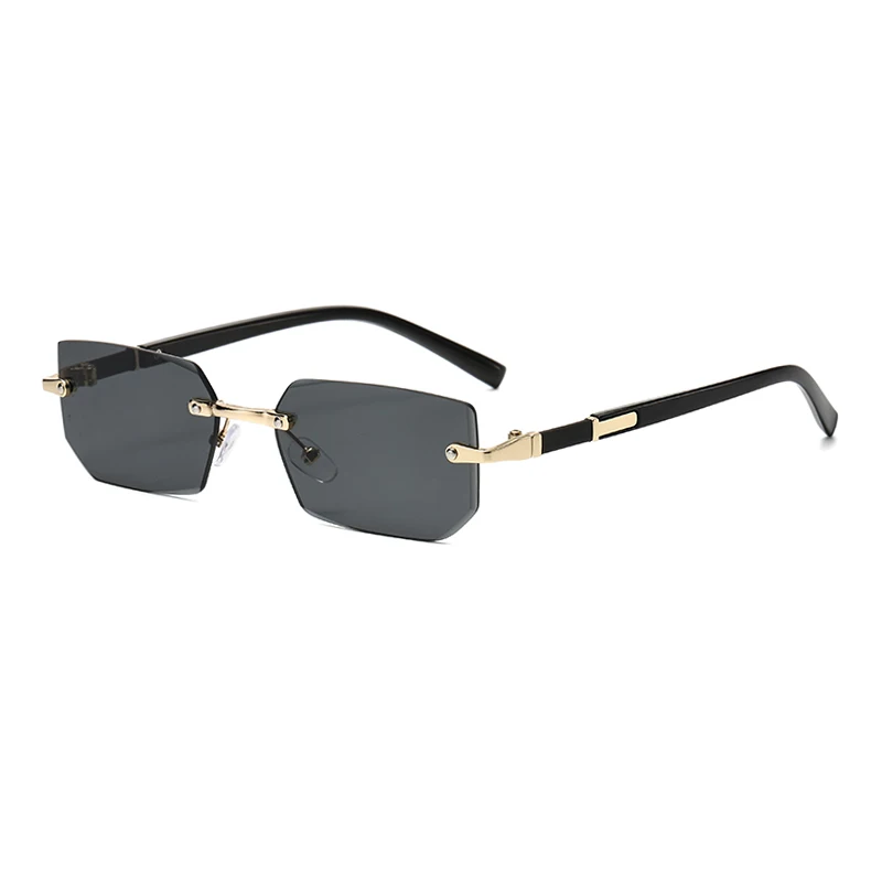 1/2個入り、トレンドのフレームレスサングラス、レディース、 - Sunglasses Uv400 のレビューと価格